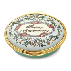 Happy Anniversary Enamel Box | Halcyon Days