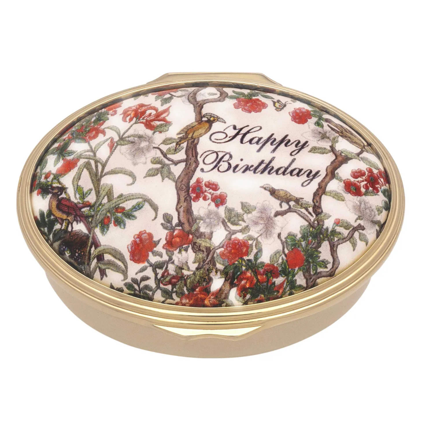 Happy Birthday Enamel Box | Halcyon Days