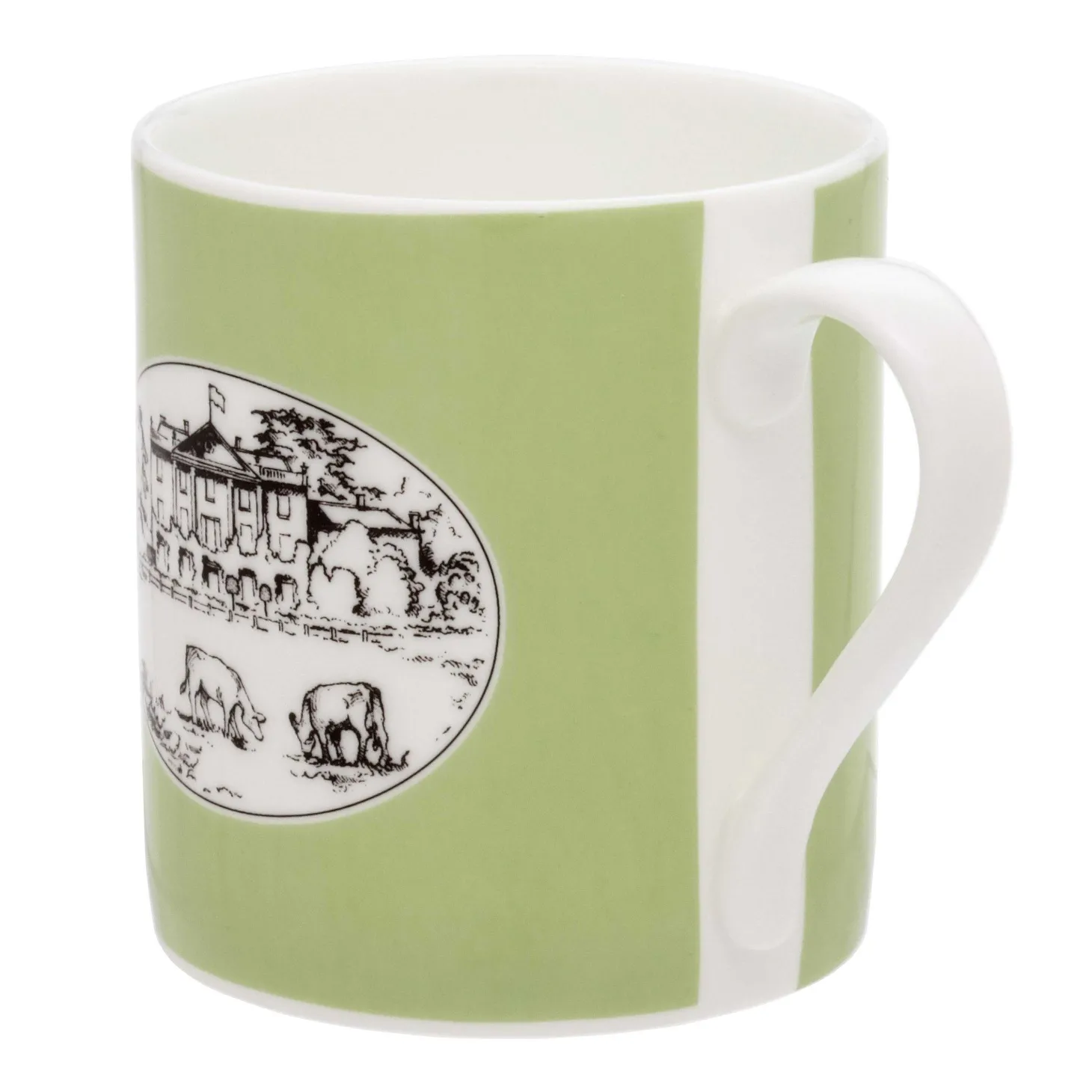 Highgrove House Green Fine Bone China Mug | Halcyon Days