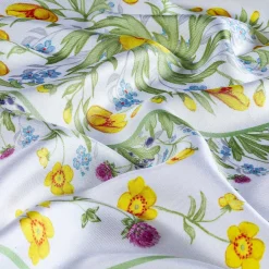 Highgrove Wildflower Border Silk Scarf | Halcyon Days