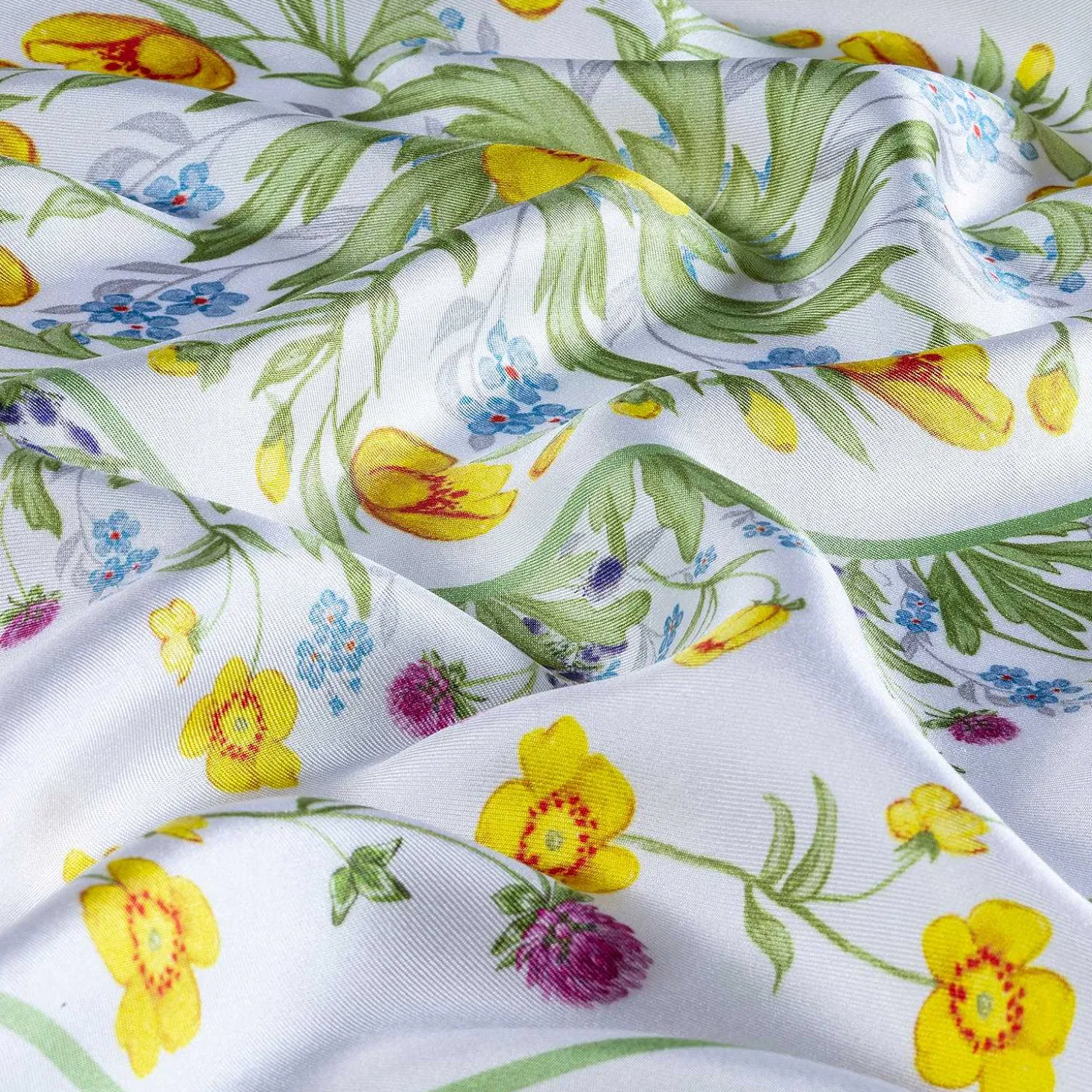 Highgrove Wildflower Border Silk Scarf | Halcyon Days