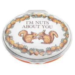 I'M Nuts About You Enamel Box | Halcyon Days
