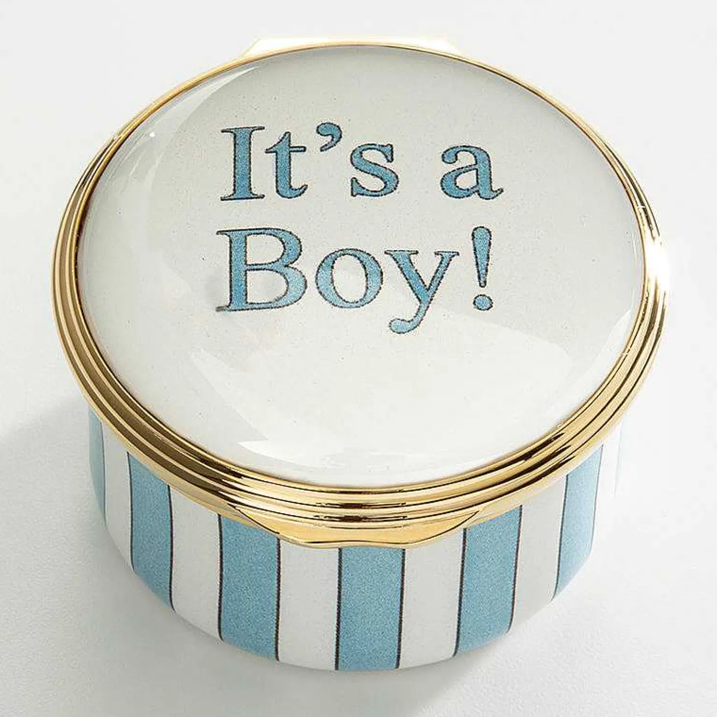 It'S A Boy Enamel Box | Halcyon Days
