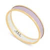 Lavender & Gold Enamel Bangle | Halcyon Days