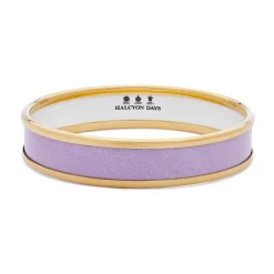 Lavender & Gold Enamel Bangle | Halcyon Days
