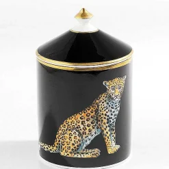 Leopard Black Jasmine Lidded Candle