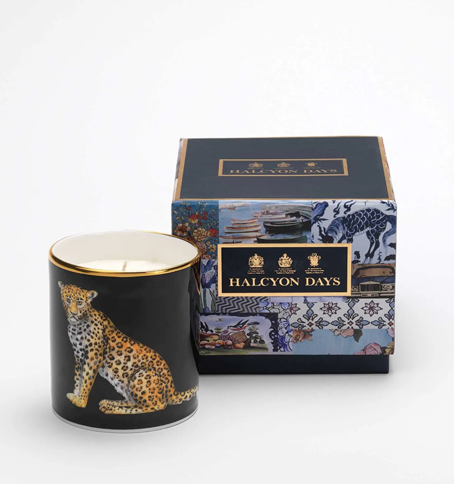 Leopard Black Jasmine Lidded Candle