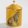 Leopard Gold Jasmine Lidded Candle