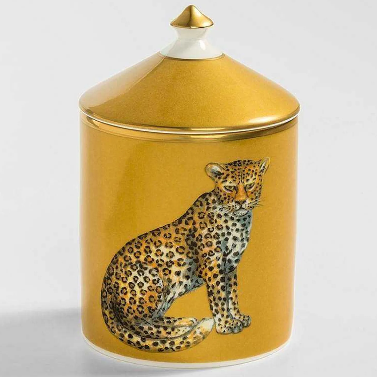 Leopard Gold Jasmine Lidded Candle