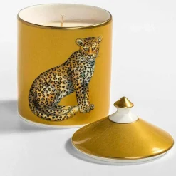 Leopard Gold Jasmine Lidded Candle