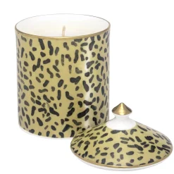 Leopard Print Sandalwood & Vetiver Lidded Candle