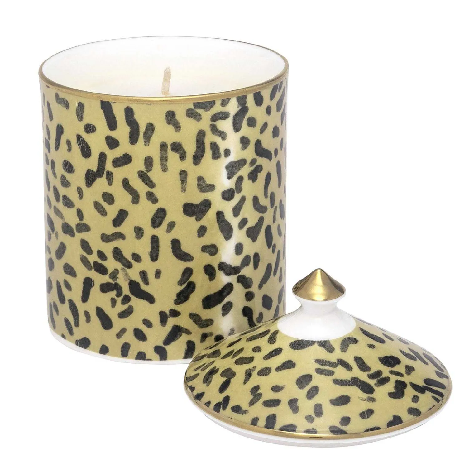 Leopard Print Sandalwood & Vetiver Lidded Candle