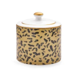 Leopard Print Sugar Bowl