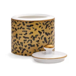 Leopard Print Sugar Bowl