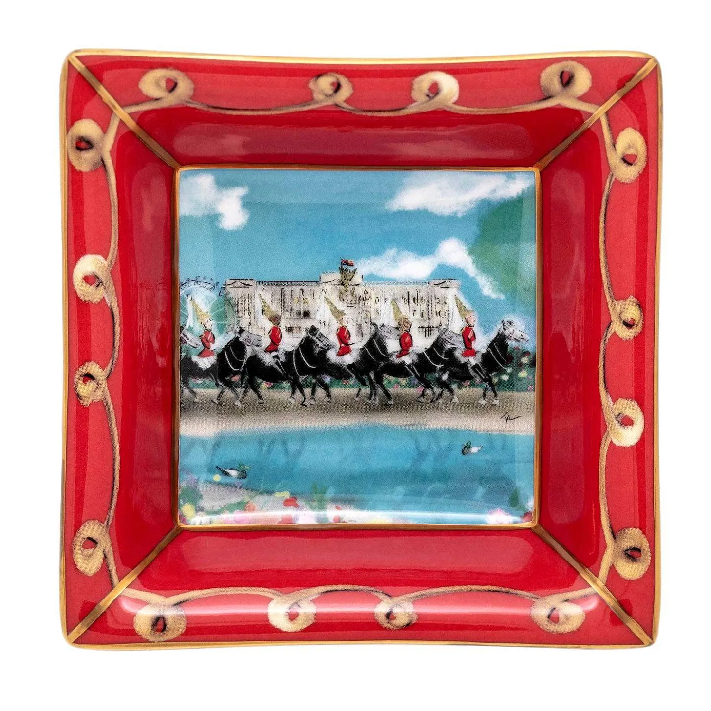 Life Guards On Parade Square Trinket Tray