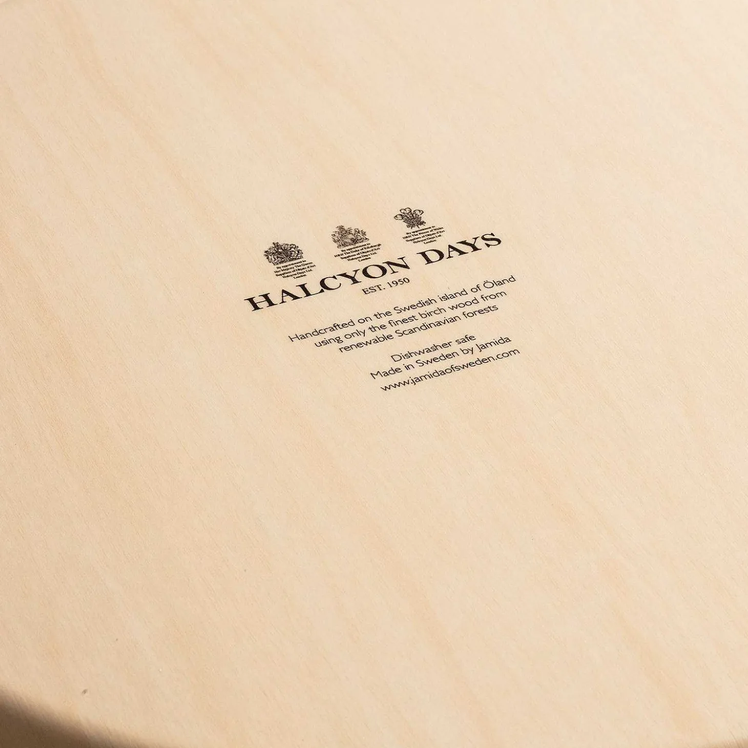 Love Hearts Round Birchwood Tray | Halcyon Days