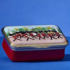 Marching Down The Mall Enamel Box
