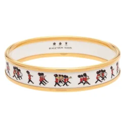 Marching Down The Mall Enamel Bangle