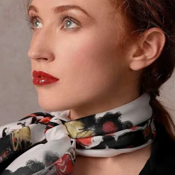 Marching Down The Mall Silk Scarf