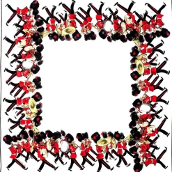 Marching Down The Mall Silk Scarf