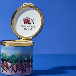Marching Down The Mall Tall Enamel Box