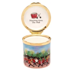 Marching Down The Mall Tall Enamel Box