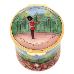 Marching Down The Mall Tall Enamel Box