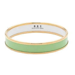 Meadow & Gold Enamel Bangle | Halcyon Days