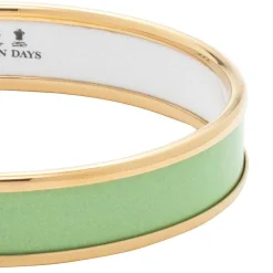 Meadow & Gold Enamel Bangle | Halcyon Days