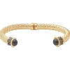 Minoan Torque Black & Gold Bangle