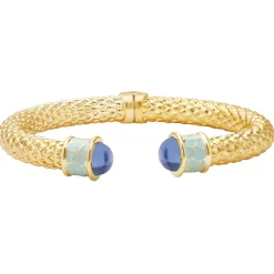 Minoan Torque Forget-Me-Not & Gold Bangle