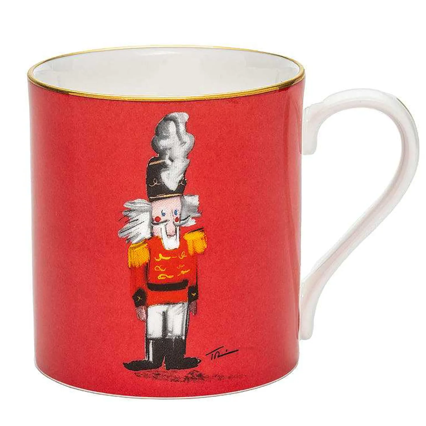 Nutcracker Red Fine Bone China Mug | Halcyon Days