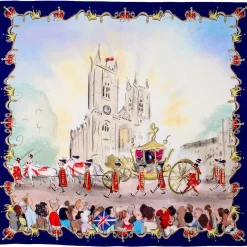 Pageantry At Westminster Abbey Silk Scarf