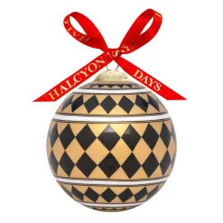 Parterre Black & Gold Bauble | Halcyon Days