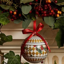 Parterre Gold With Poinsettia Bauble | Halcyon Days
