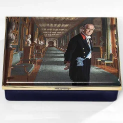 Portrait Of Hrh The Duke Of Edinburgh Enamel Box By Ralph Heimans