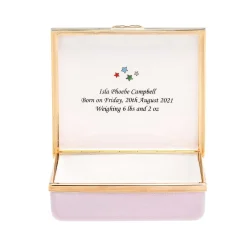 Prestige Newborn Enamel Box - Personalised