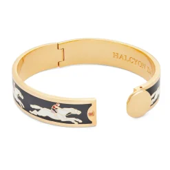 Race Horse Black & Cream Bangle | Halcyon Days