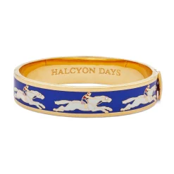 Race Horse Cobalt & Cream Bangle