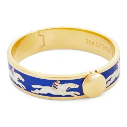 Race Horse Cobalt & Cream Bangle