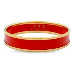 Red & Gold Enamel Bangle | Halcyon Days