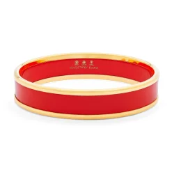 Red & Gold Enamel Bangle | Halcyon Days