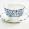 Serengeti Basket Weave Breakfast Cup & Saucer