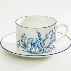 Serengeti Elephant Teacup & Saucer