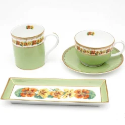 Shell Garden Floral Fine Bone China Mug | Halcyon Days