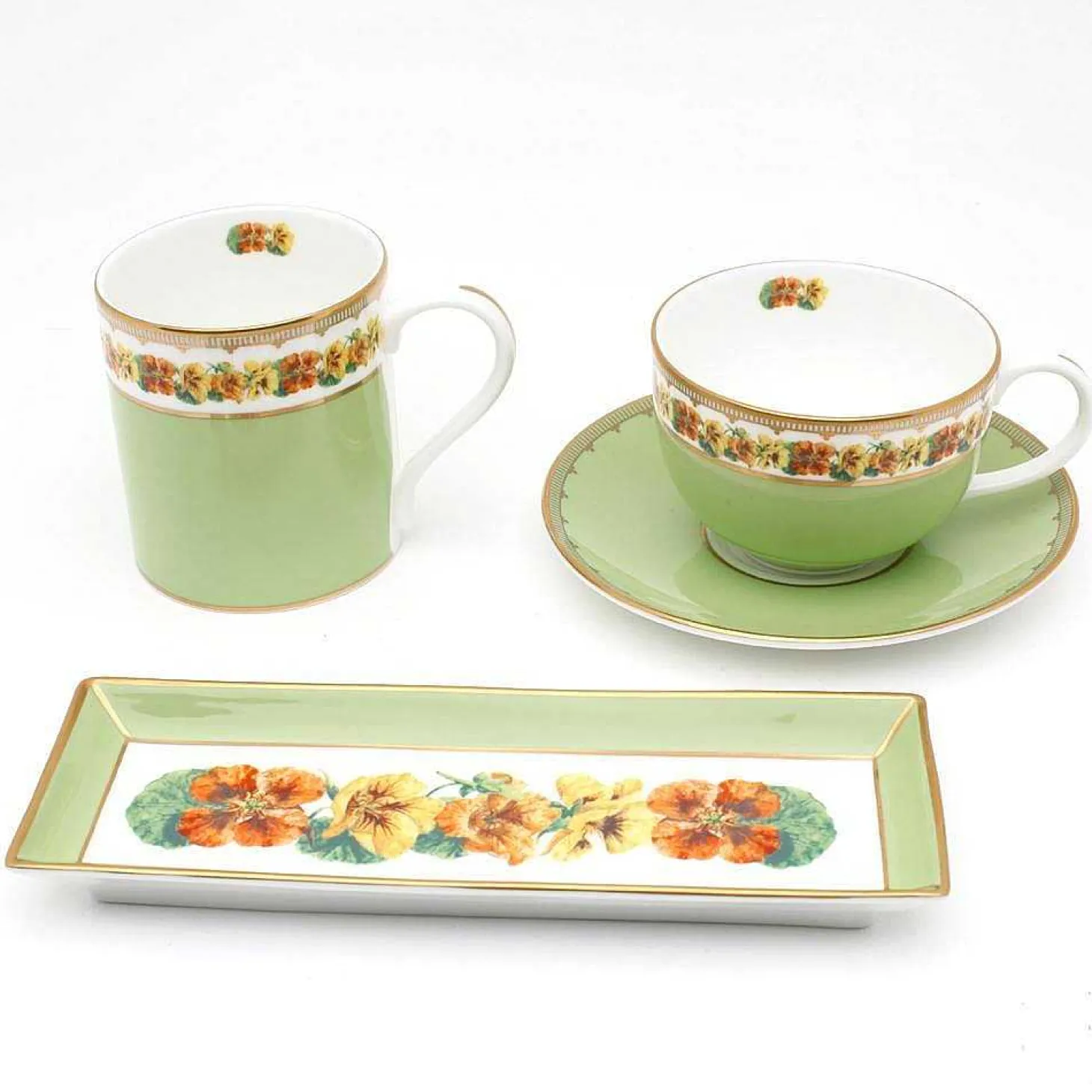 Shell Garden Floral Fine Bone China Mug | Halcyon Days