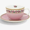 Shell Garden Floral Rose Teacup & Saucer