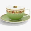 Shell Garden Floral Teacup & Saucer | Halcyon Days