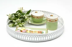 Shell Garden Floral Teacup & Saucer | Halcyon Days