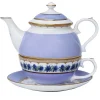 Shell Garden Floral Thistle Tea For One